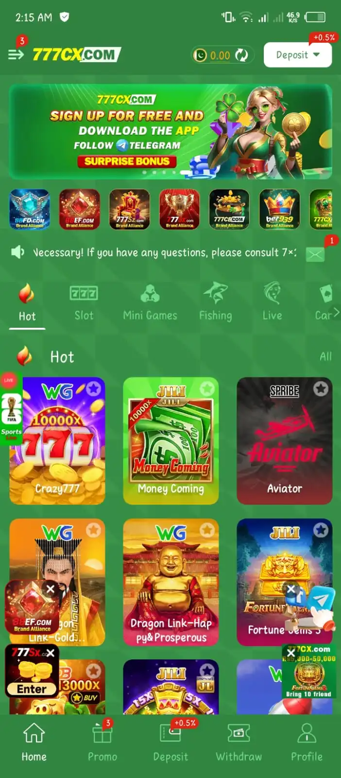 777CX game screenshot 2